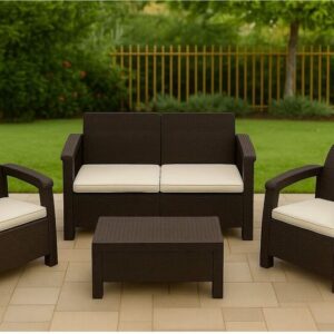 JUEGO DE MUEBLES 4 PLAZA RATTAN